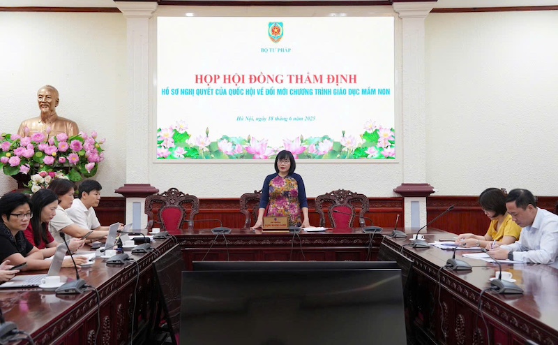 Thẩm định Hồ sơ Nghị quyết của Quốc hội về đổi mới Chương trình giáo dục mầm non